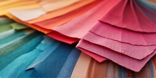 Palette de couleurs et échantillons de tissus de mode.